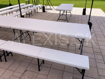 ✅ Výhodný set - 2 párty stany + sedenie len 240€ (prenájom) - 2