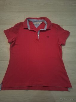 Rúžové tričko Tommy Hilfiger - 2
