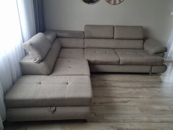 sedacia súprava + taburetky - 2