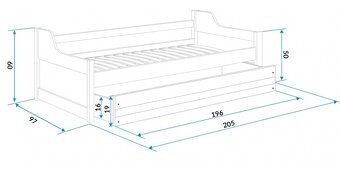Detská posteľ s prístelkou - 2