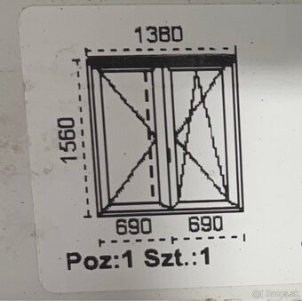 Okno biele 138x156 - 2