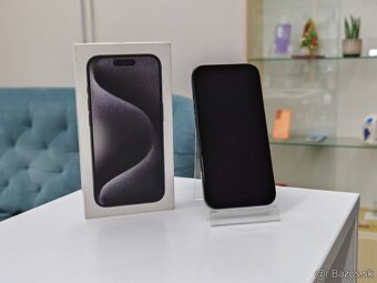Apple iPhone 15 Pro 128GB Black Titanium | ZÁNOVNÝ - 2