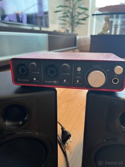 Zvukovka Focusrite a študiové repráky - 2