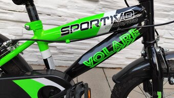 Detský bicykel Volare Sportivo Green Black 14" +pom.koliesk - 2