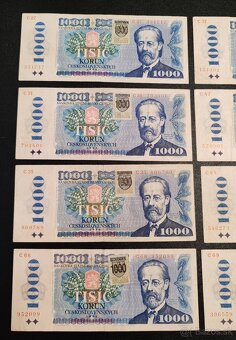 1000 kčs, Slovenský kolok, 1985, 23€ kus - 2