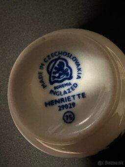 Predám porcelánové šálky na kávu, podšálky - 2