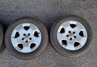 Audi Disky R15, 6J, ET38, 5x100, letné pneu 205/60 r15 - 2