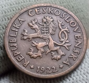 Československé medené 10haliere. - 2