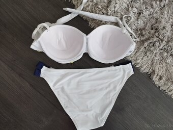 Push up plavky S/36. Bielo modré. - 2