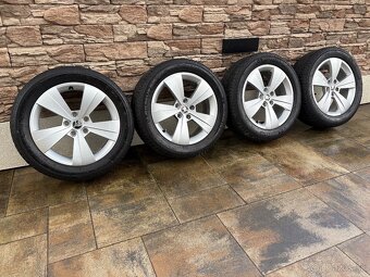 ALU DISKY SKODA TRITON 5x112 R17 + ZIMNÉ PNEU 215/55 R17 - 2