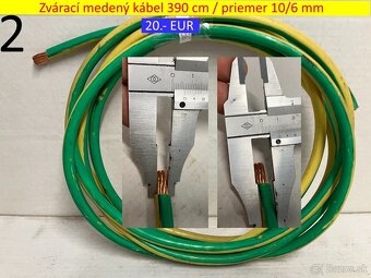 Zvárací kábel priemer 10/6 mm - 2