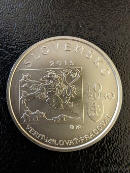 10€ srieborna  minca STEFANIK OREGYNAL OBAL - 2