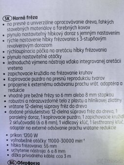 Horna freza - 2