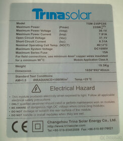 Fotovoltaické solárne panely 245W - 235W - 2