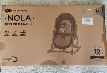 Postielka KINDERKRAFT Lehátko 5v1 Nola Stone Grey - 2