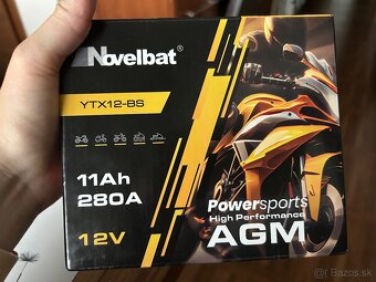 Akumulátor batéria 12V na motorku - 2