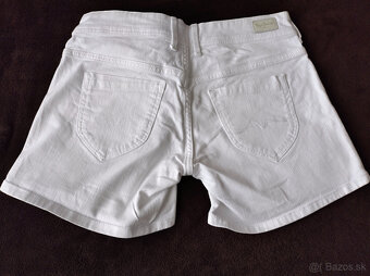 NOVE biele dámske rifle šortky, kraťase - 2