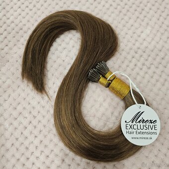 🖤 Mireze – I Tip predĺženie vlasov #6 Hnedá - 2
