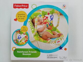 Fisher Price Rainforest Friends Lehatko Sedatko Kresielko0m+ - 2