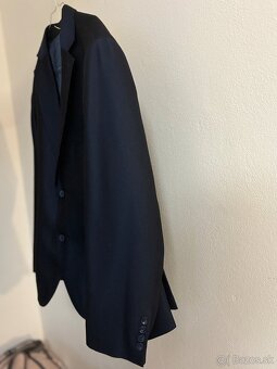 Predám pánsky tmavomodrý oblek SLIM - 2