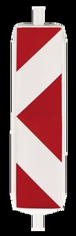 Bezpečnostný stĺpik (červeno biely), podstavec - 2
