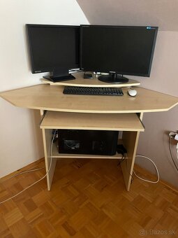 Rohovy PC stolik - 2