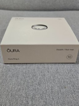 Oura Ring Gen 4 – Stealth Noir Matte, veľkosť 10 – nový - 2