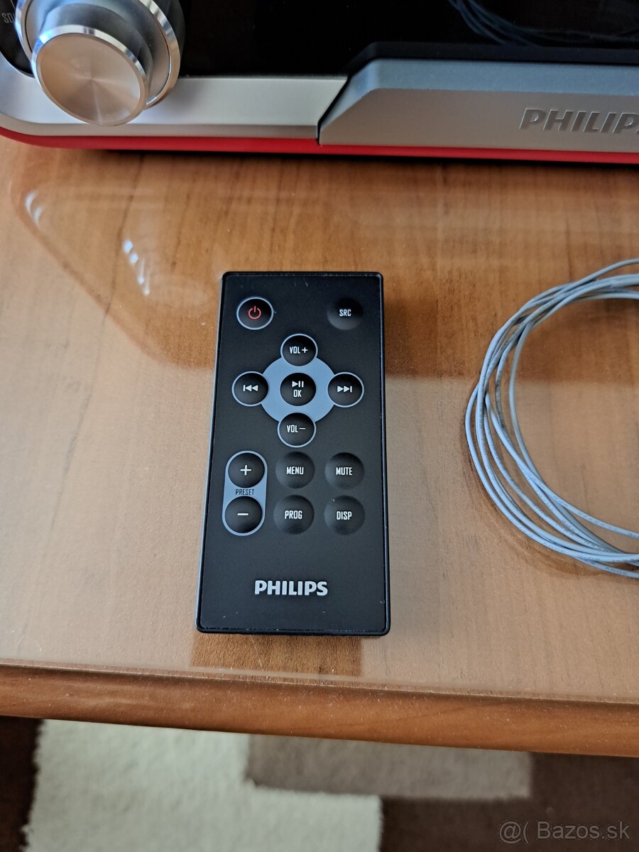 Rádio Philips ORD7100R/00, červená farba, "retro" - 3