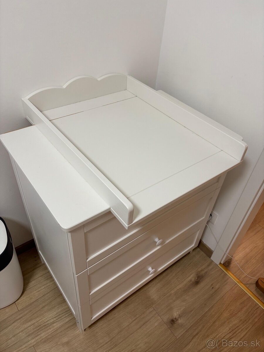 Komoda Klups Oliver III, biela - 3