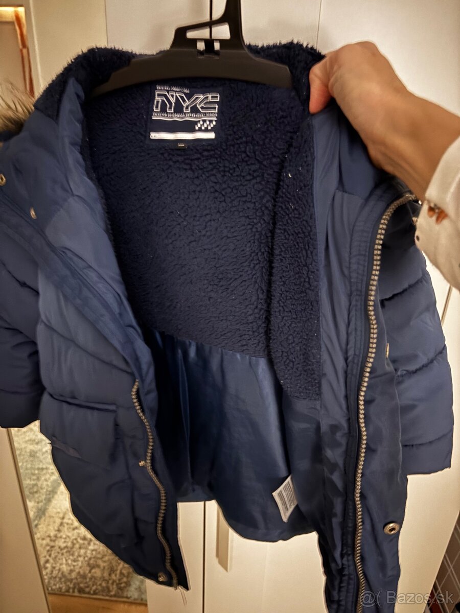 Zimna bunda tmavomodra velk.98 - 3