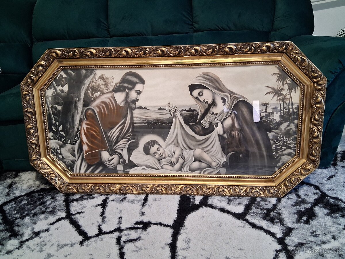 Predám krásny obraz Mária , Jozef a Ježiš . - 3