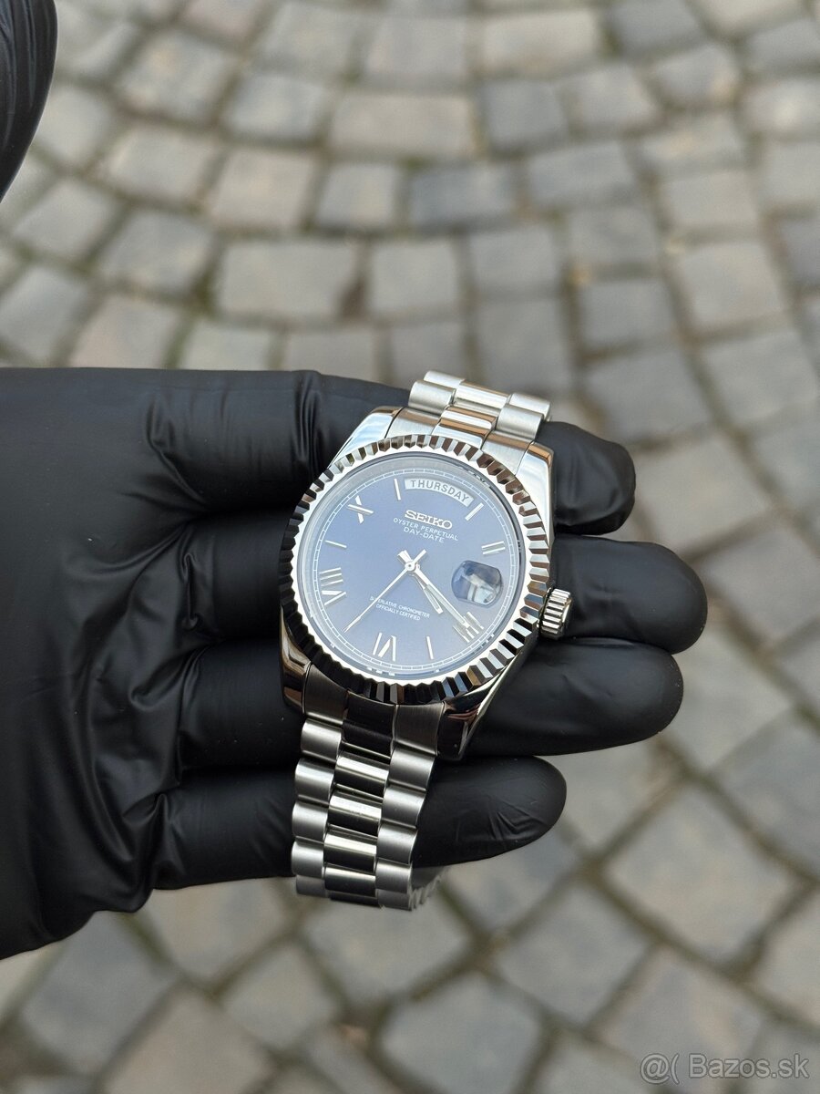 Seiko Mod Day-Date "Blue Roman" - 3