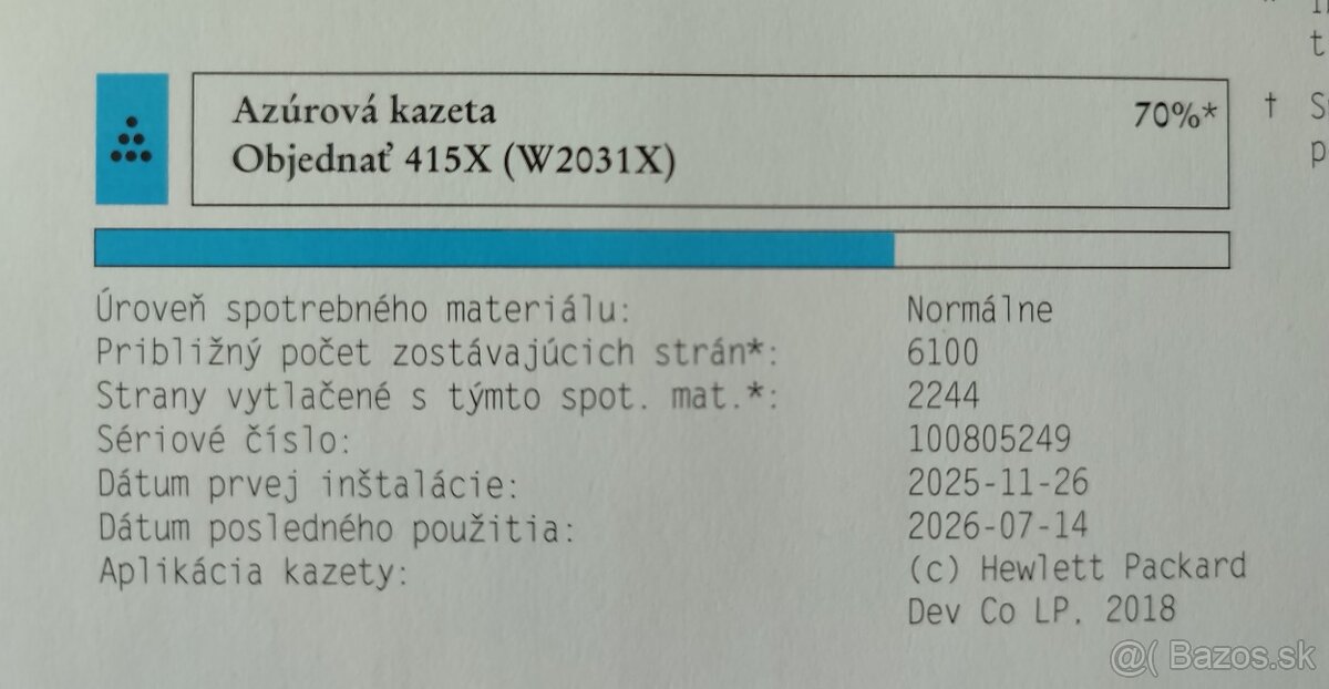 Toner HP 415X - W2031X (Cyan) - 3