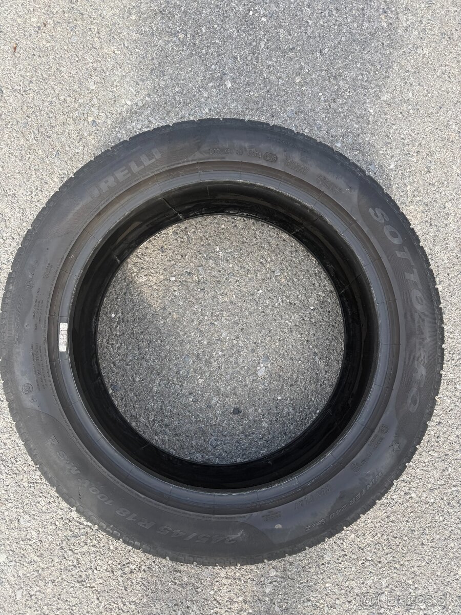 Pneumatiky - Pirelli 245/45 R18 100V zimné - 3
