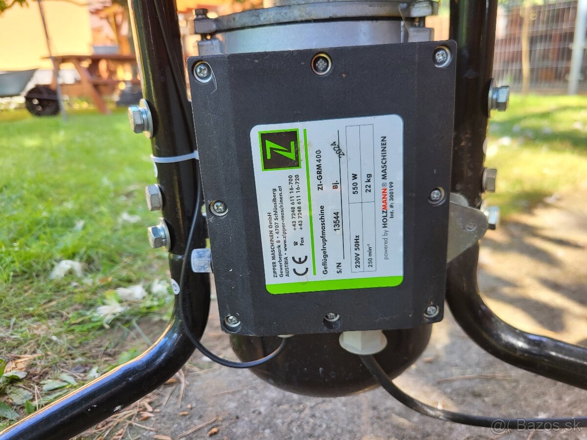 Predám šklbačku hydiny Zipper ZI GRM 400 - 3