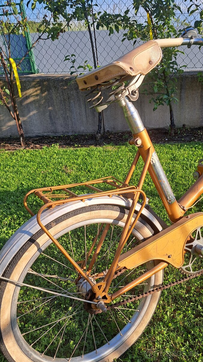 Starožitný skladací bicykel v pôvodnom stave - 3