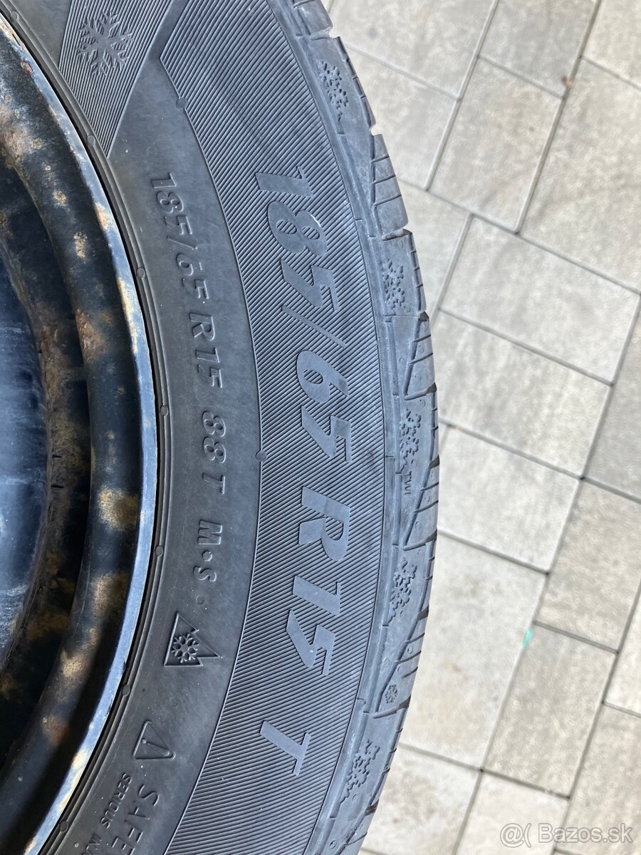 Predám plechové disky 4x100 ET39 R15 - 3