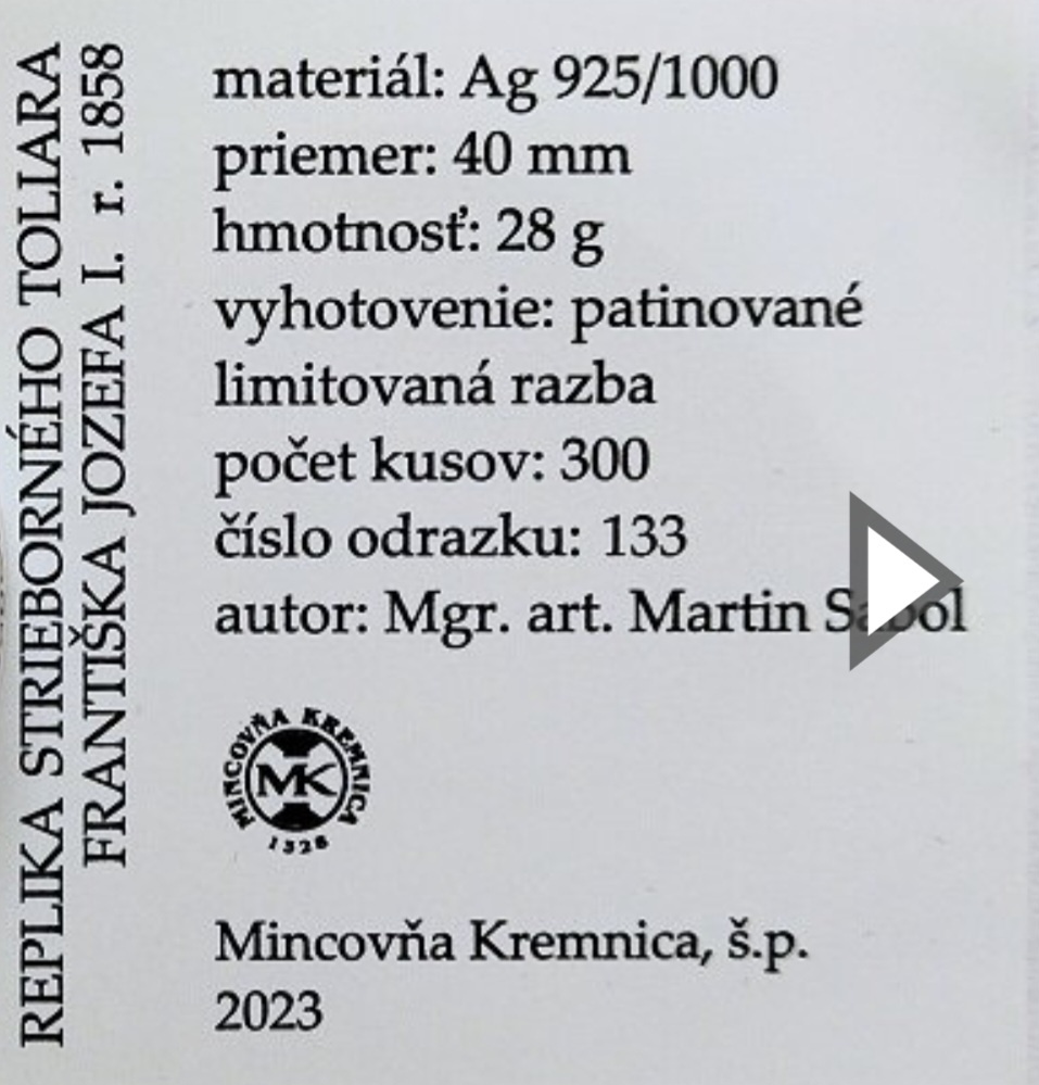 Mince replika toliar - 3