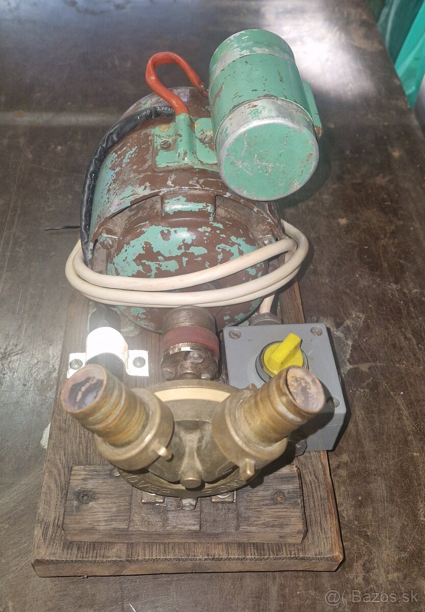 Predám mosadzné čerpadlo s el. Motorom - 3