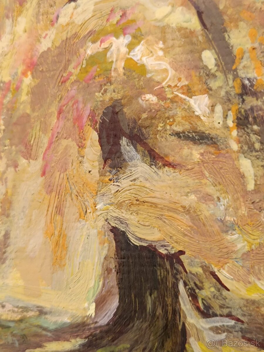 Obraz partie u Vydry Šumava, olej 85x64 - 3