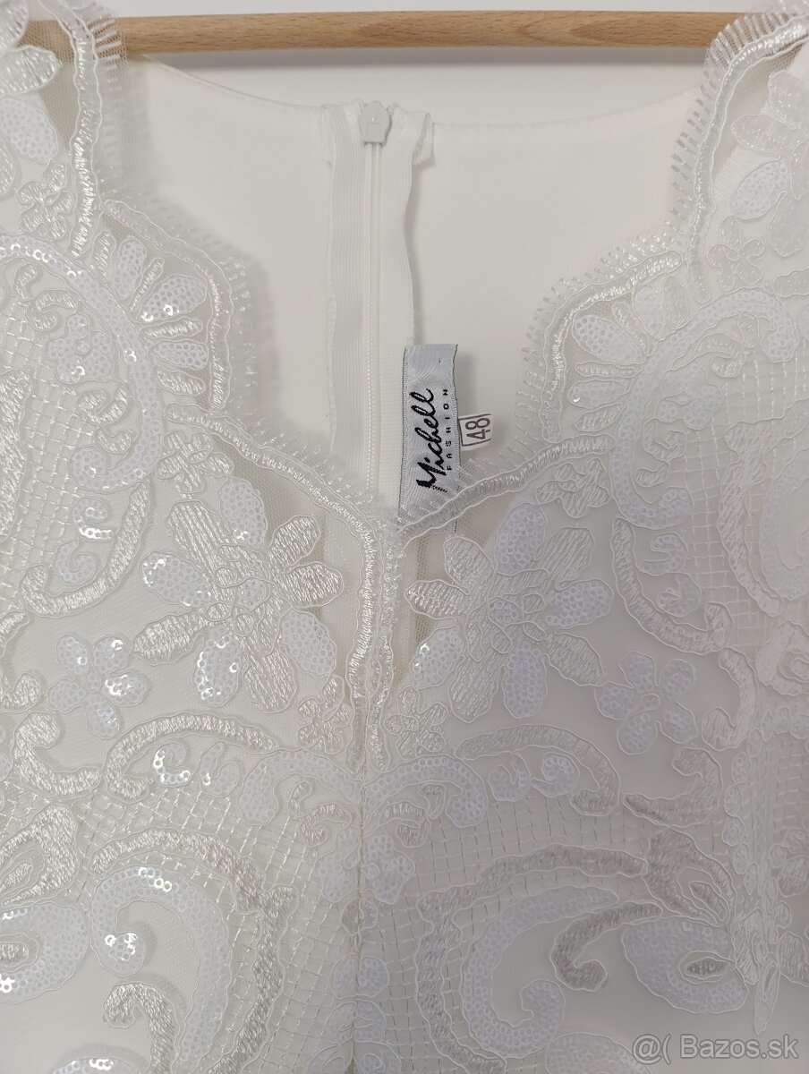 Biele svadobné šaty 48 - 3