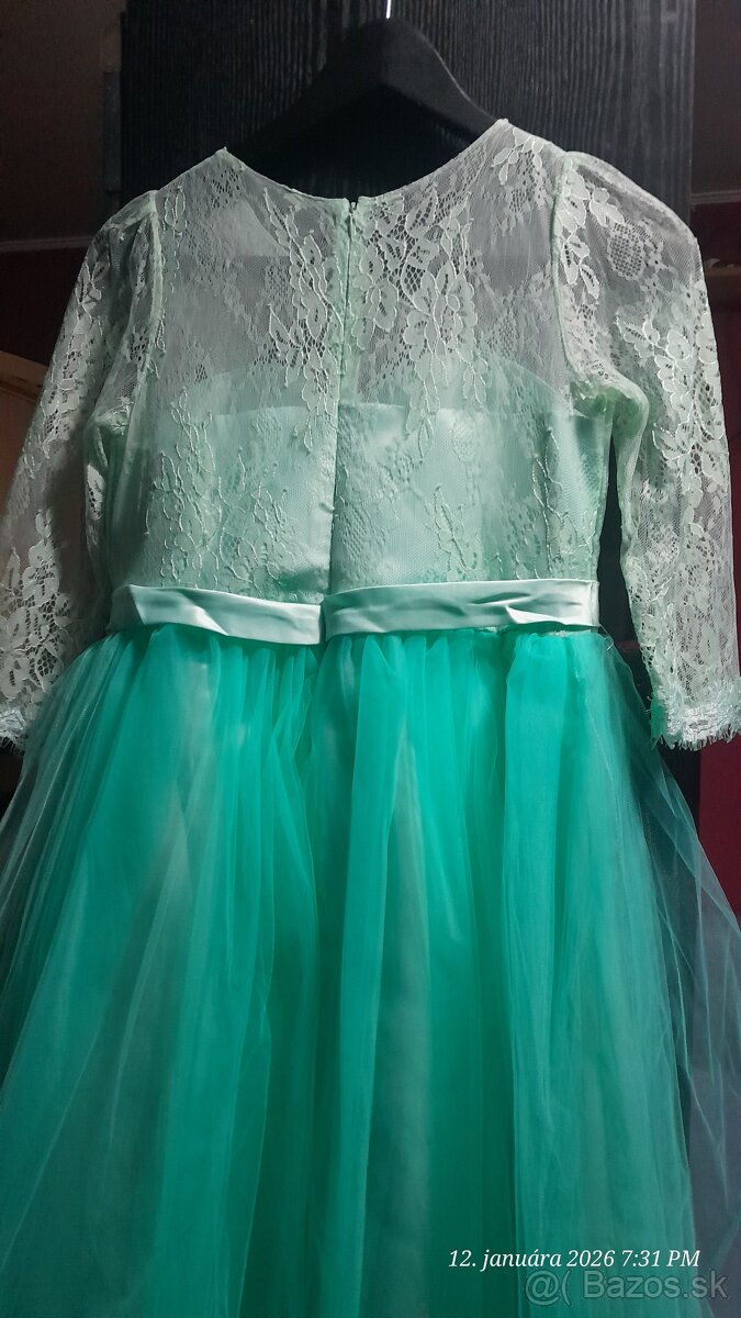 Dievčenské spoločenské šaty 160 - 3