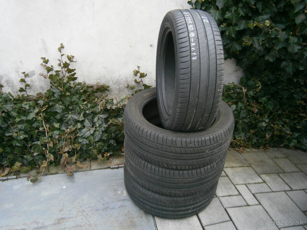 Predám 4x letné pneu Michelin 225/50 R18 99VML - 3