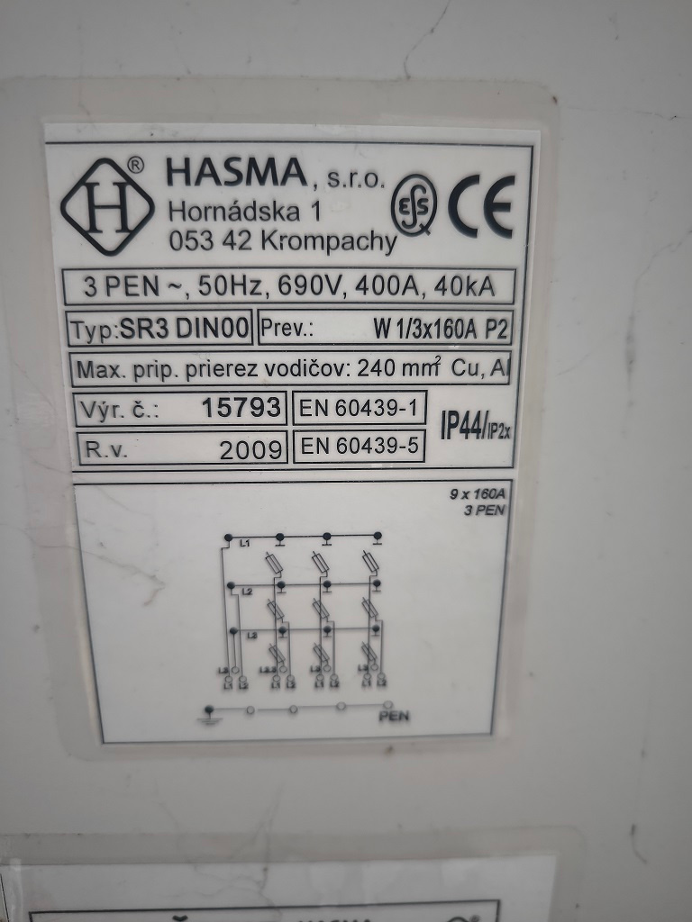 Predám používaný rozvádzač HASMA - 3