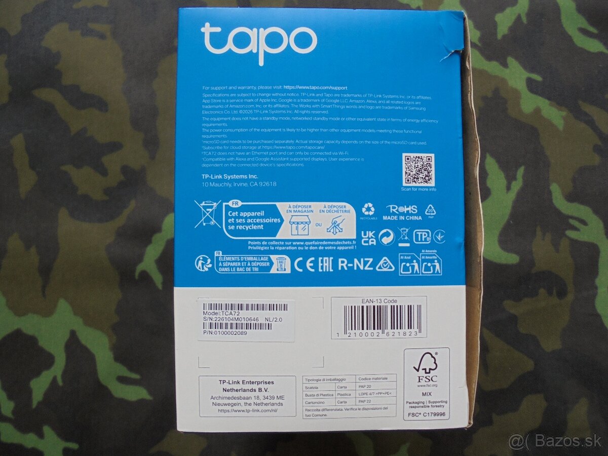 TP - link Tapo TCA72 kamera. - 3
