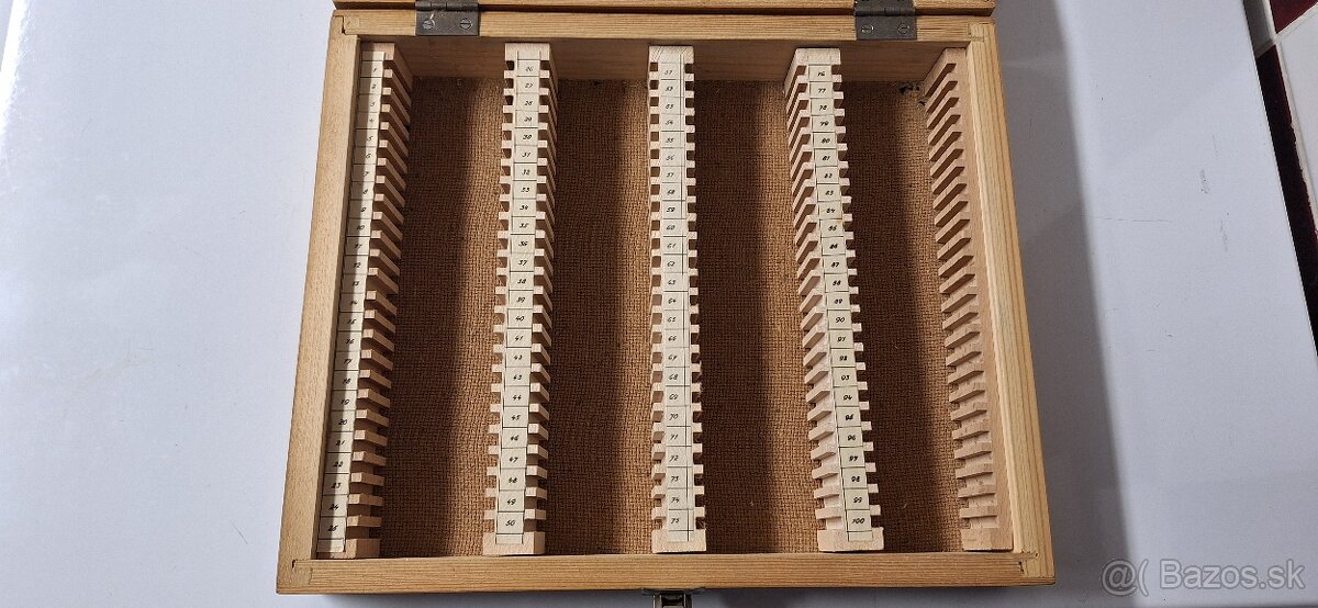 Drevena kazeta (kartotéka) diapozitívov - 3