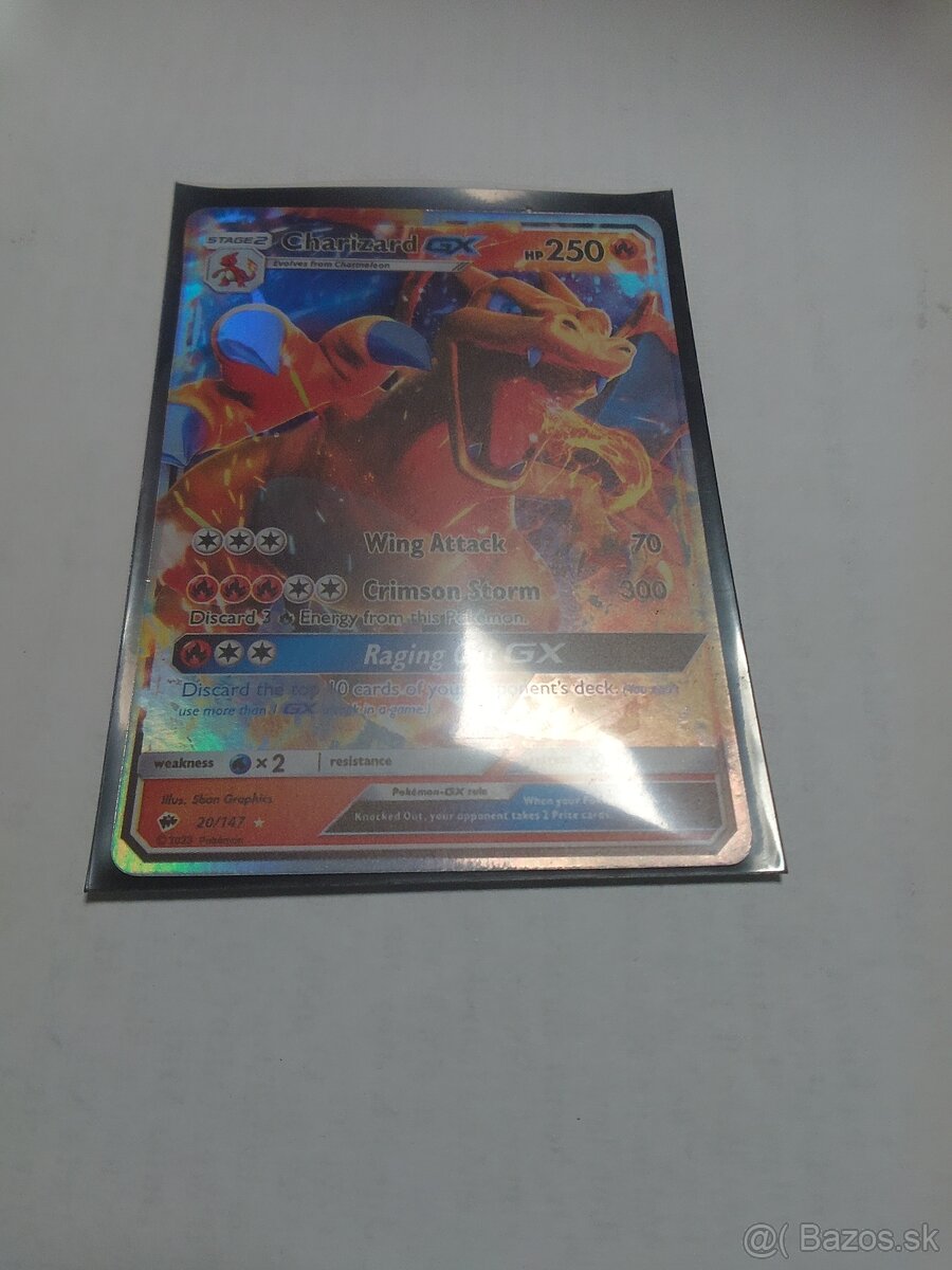 Pkémon karta CHarizardGX - 3