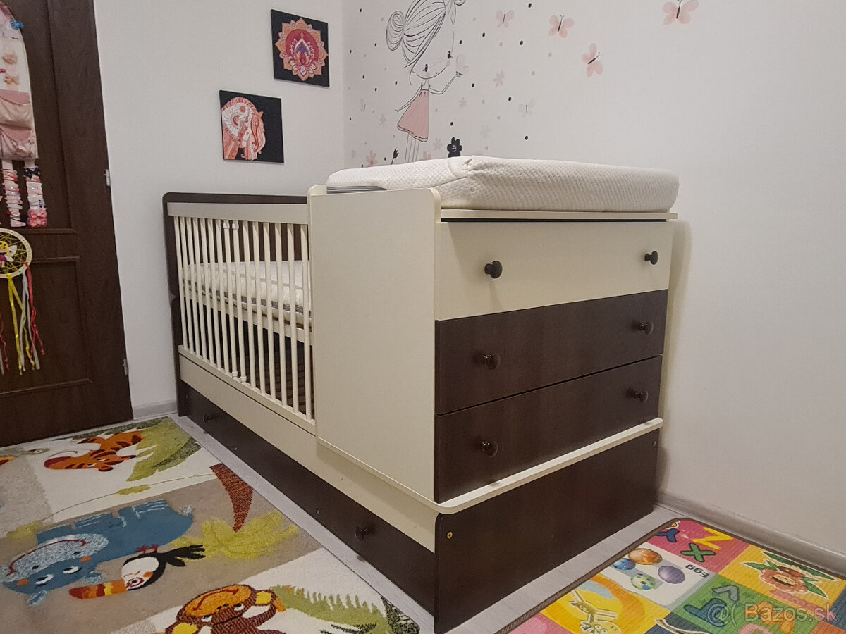 Detská postieľka s komodou - 3