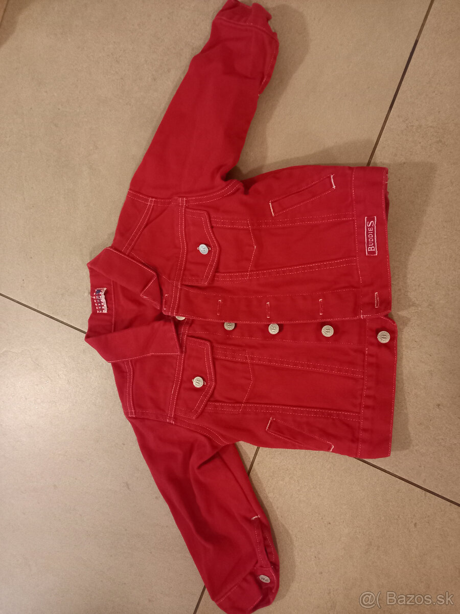 Rifľová bunda a sako pre dievčatko - 3