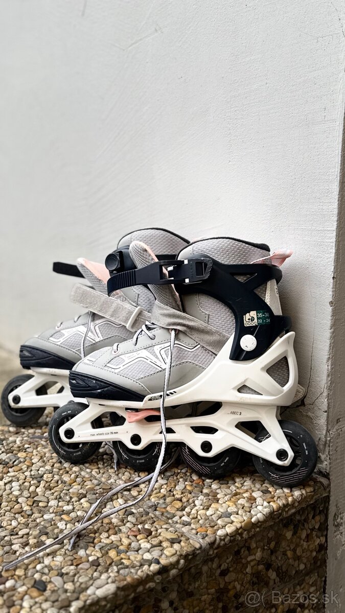 Detské kolieskové korčule velkost 35-38 - 3